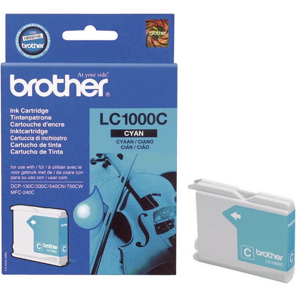 Brother LC1000C - Cyan - original - ink cartridge - for Brother DCP-350, 353, 357, 560, 750, 770, MFC-3360, 465, 5460, 5860, 660, 680, 845, 885