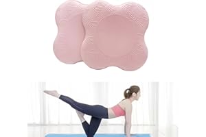 Kenhihi Yoga Knee Guards (Set of 2) - Male and Female Yoga Props and Accessories for Fitness, Travel, Meditation, Kneeling, Balance, Floor, Pilates Pads for Knee and Elbow