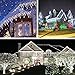 Hezbjiti LED Icicle Lights, 96 LED 18 Drops 9 FT 8 Modes Fairy String Lights Plug in Extendable Curtain Light String Christmas Lights for Bedroom Patio Yard Garden Wedding Party (Cold White)