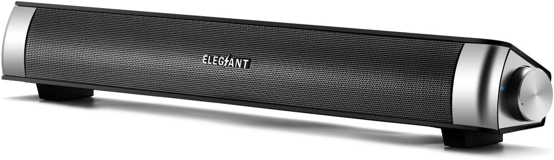 ELEGIANT USB computer speakers for desktop,laptop speakers,Wired Computer Sound Bar, Mini Soundbar Speaker for PC Tablets Desktop Laptop MP3 TV