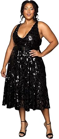 women's plus size black cocktail dresses