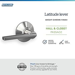 Schlage F10 LAT 625 Latitude Door Lever, Hall