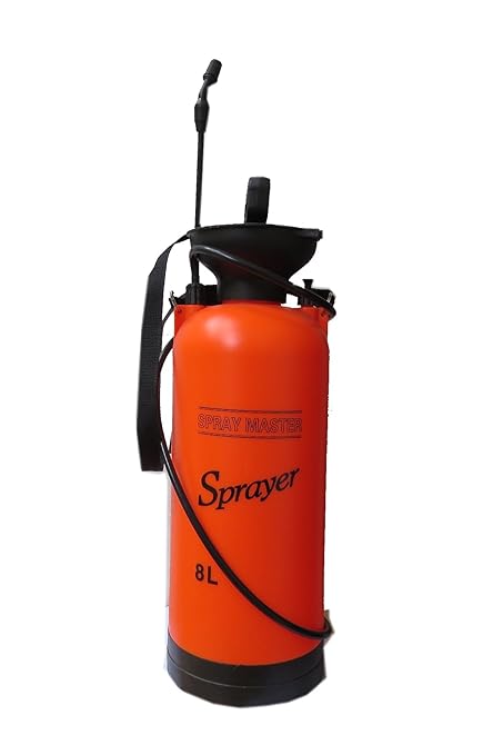 Agricom Plastic Garden Hand Sprayer 8Ltr (18 cms x 56 cms, Orange)
