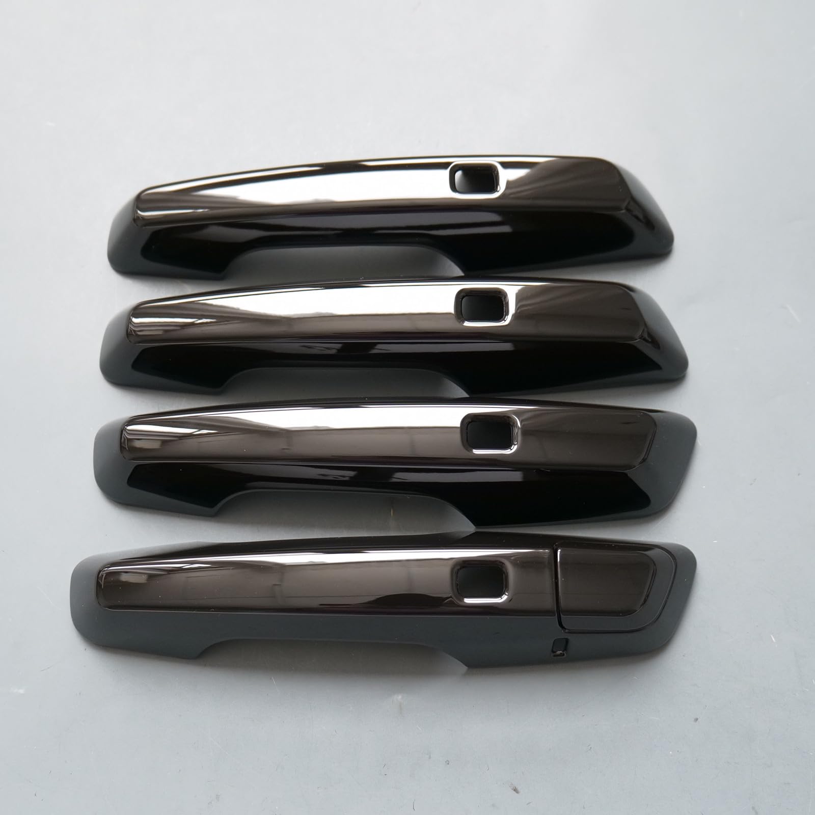 Photo 1 of ZiWen Chrome Gloss Black Carbon Fiber Sport Door Handle Cover Trim for Chevy Traverse Equinox Blazer EV 2025 2026 Prologue (Gloss Black)