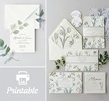 Mocraft 60 Blank Cards and Envelopes White A6 Set 60/60 250gsm view 7