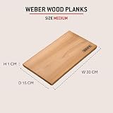 Weber Cedar Wood Smoking Planks Medium 2-Pack 30 x 15 cm for BBQ view 6