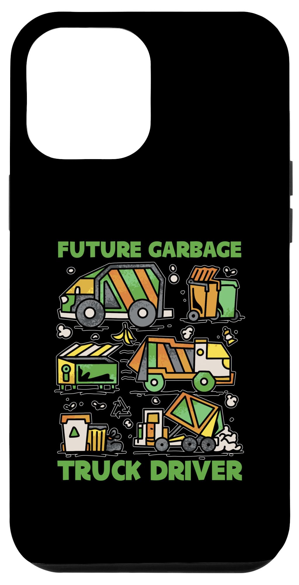 iPhone 13 Pro Max Future Garbage Truck Driver Recycling Day Case