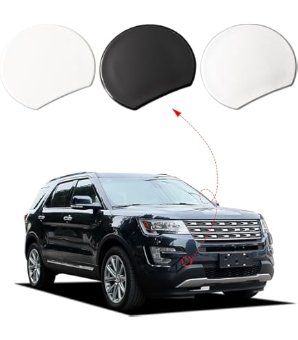 thumbnail image 2 of ALLGOOD Black Front Bumper Tow Hook Cover For Ford Explorer 2011-2015 - OEM Replacement Cap 2 of 12