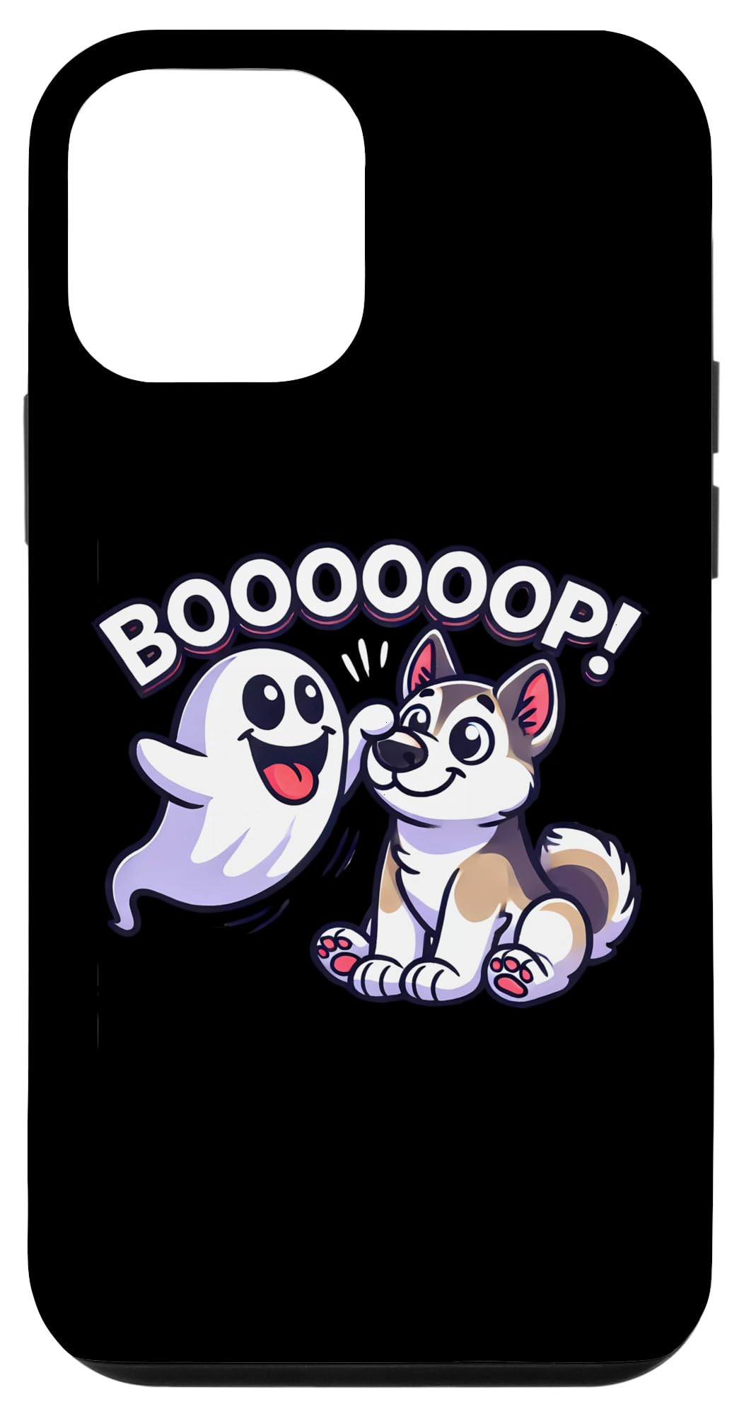 iPhone 12 mini Funny Halloween Ghost Husky Dog Boop Silly Puppy Humor Case