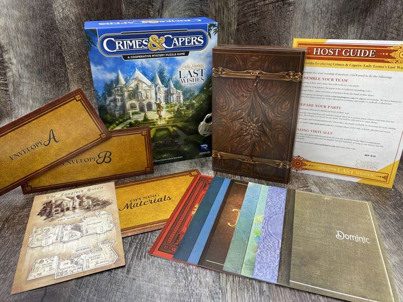 Renegade Games Studios Crimes & Capers Lady Leona's Last Wishes Board