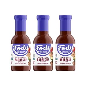 Fody Foods Vegan BBQ Sauce | Low FODMAP Certified | Gut Friendly, No Onion | IBS Friendly Kitchen Staple | Gluten Free, Lactose Free, Non GMO | 12 Ounce pack of 3