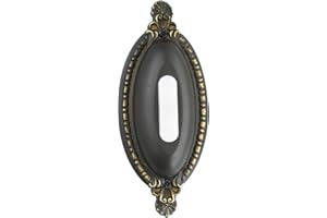 Craftmade BSOO-AZ Designer Surface Mount Oval Ornate Lighted Doorbell LED Push Button, Antique Bronze (4.93"H x 2.13"W)