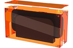 PlayVital Clear Acrylic Dustproof Cover for Nintendo Switch 2 | Magnetic Ventilation Top, Tool-Free Installation, Transparent