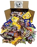 Chocolate Box (5 lbs) Assortment of M&M's Candy, Snickers, MilkyWay, Twix, Bulk Fun and Mini Size Snacks for your Christmas Stockings Gift, Party, Buffet, or Piñata