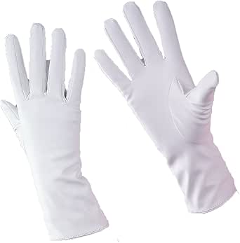 amazon long white gloves
