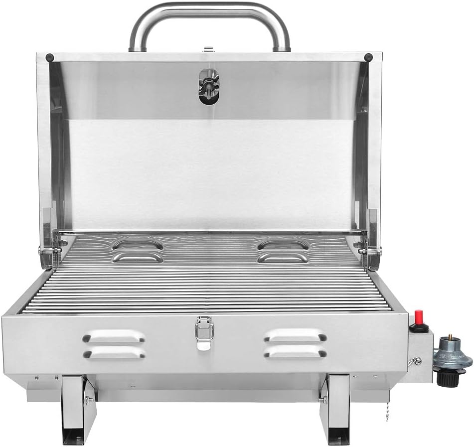 Review ROVSUN Portable Propane Gas Grill 12,000BTU, Tabletop Outdoor