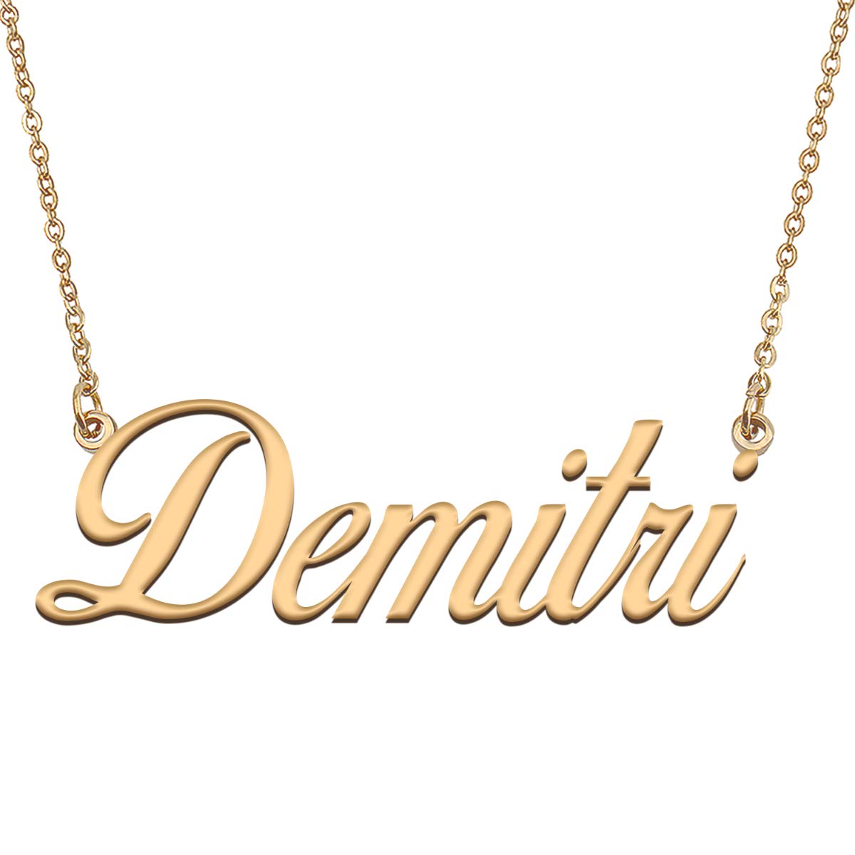 HUAN XUN Customized Custom Simple Any Name Necklace