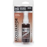 Bob Smith Industries BSI-151H Insta-Set Super Glue Accelerator 2 fl oz - Fast Drying Liquid Activator for Cyanoacrylate Adhesives, Enhance Repair Speed - Strawberry Scent