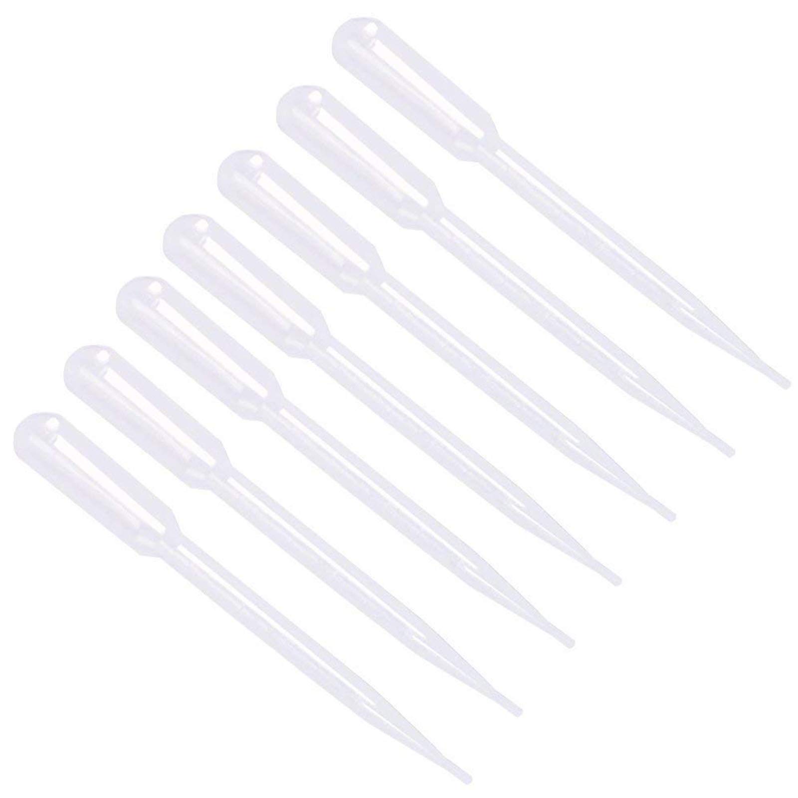 Disposable Plastic Transfer Pipettes Dropper, 3 ml with Scale, Pack of 200