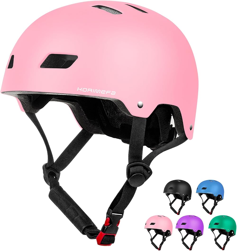KORIMEFA Kids Bike Helmet Adjustable Multi-Sport Safety Size S-M