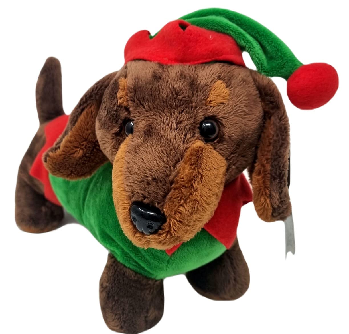 PMS Elf Weiner Sausage Dog Festive Plush Soft Toy 12