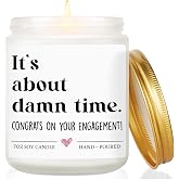 Engagement Gifts for Couples - Just Engaged Lavender Scented Candle 7oz | Engagement Gifts for Women, Her, Couples Newly Engaged, Bride to Be, Engagement Party Decorations Gift, Fiance Gift for Women