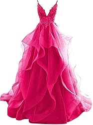 JAEDEN Prom Dresses 2024 Ruffles - Backless Long