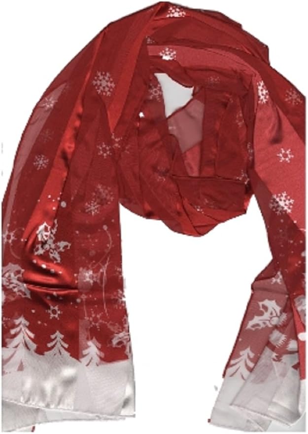 Women's Holiday Scarves (red) Amazon.ca Clothing & Accessories