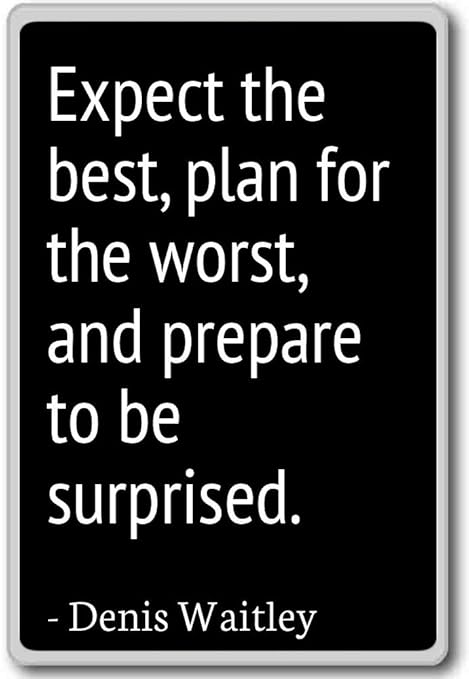 Esperar El mejor Plan para el peor de los casos, y Prep... - Denis ...