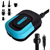 FunWater SUP Electric Pump, 20PIS, Inflation and Deflation, Air Compressor for Paddle Boards, Inflatable Tents, Boats, Swimming Pools, Paddle Pumps with 6 Nozzles