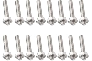 Anxingo Stainless Steel Exhaust Manifold Studs Kit for Ford F-150 F-250 F-350 4.6L 5.4 Liter V8 Engines (16 Pieces)