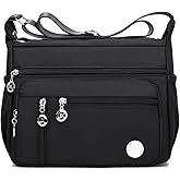 COOLOME Purses for Women CrossBody Bag Waterproof Tote Shoulder Handbag Multiple Pockets Nylon Messenger Bag Fashion Tote Bag