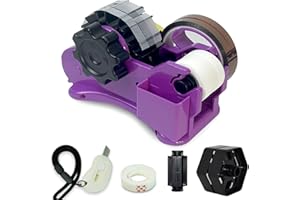 FINFINLIFE Heat Tape Dispenser Purple Multi-Roll Set, PreCut 1. 4'' Pieces for Heat Press or Mug Press Machine, 1+3'' Core, Semi-Automatic Tape Dispenser with Compartment Slots