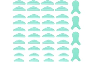 JASSINS 44 Piece Lash Lift Rods,Silicone Eyelash Perming Curler Makeup Tools,5 Sizes S/M/M1/M2/L,Reusable Lash Lifting Pads (Green)