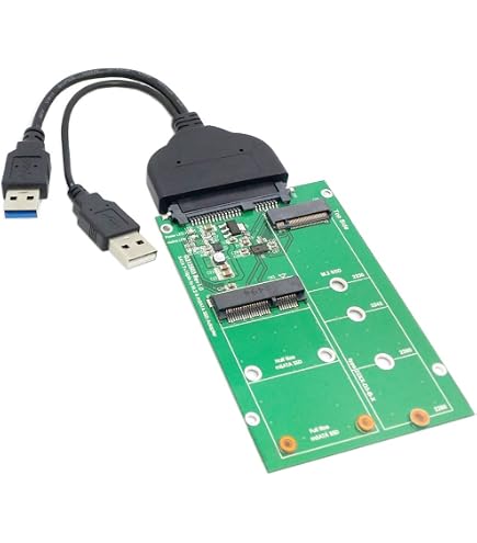 Adattatore Sintech M.2 NGFF SATA A USB 2.0 Con Cavo - Per SSD 2230/2242/2260/2280