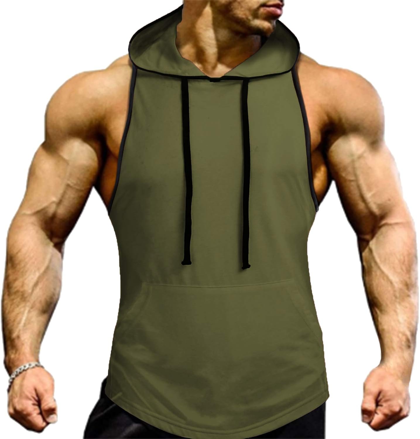 COOFANDY Mens Gym Workout Hoodies Quick Dry Bodybuilding Muscle Fit