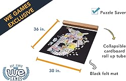 TDC Games Roll Up Jigsaw Puzzle Saver Mat & Tube