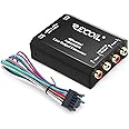 Recoil LOC4 Four Channel Speaker Cable to RCA Adjustable Line Output Converter with Remote Turn On
