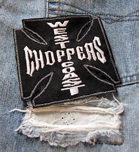 West Coast Choppers Sew on Iron on Patch Motorcycle Cycles Chopper Biker