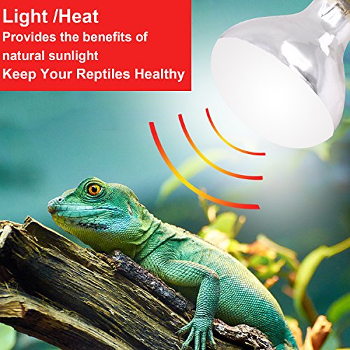 UVA UVB Mercury Vapor Bulb - 100W Sun Simulating Bulb High Intensity UVA UVB Light Heat Bulb For Reptile and Amphibian Use (Mercury Vapor Bulb)