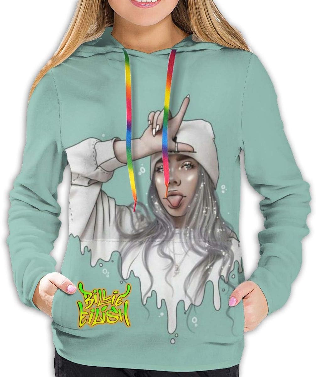 DLZ2BJ Women's Fashion Hoodie 3D Print Pullover Hooded Sweatshirt 8-XL
