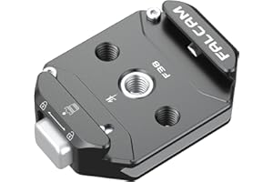 FALCAM F38 Quick Release Base V2, Quick Release System, Base with 1/4" and 3/8" Screw Thread for Tripod, Monopod, Stabilizer, Slider - 3364