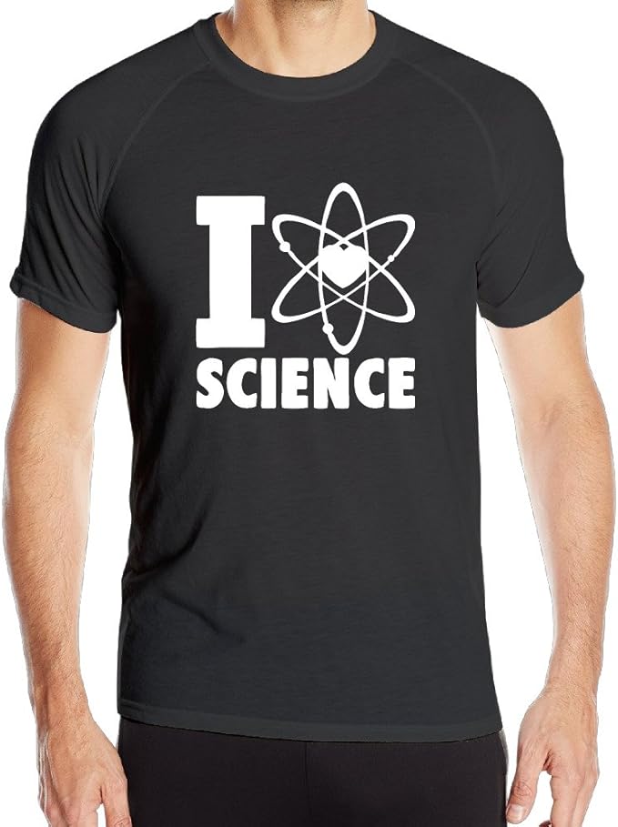Men's I Love Science Graphic Polyester Training T Shirt Amazon.ca Clothing & Accessories
