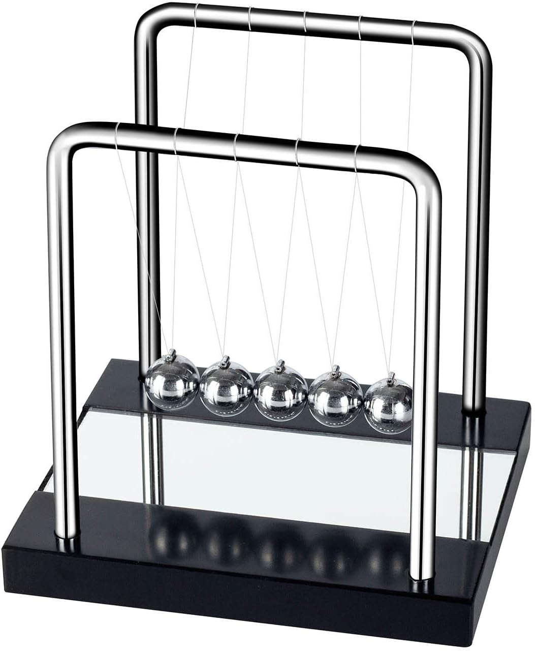 DOTSOG Newton's Cradle, Desk Table Decor Metal Pendulum Ball Newton Ball Physics Science Pendulum Steel Balance Ball for Office Physics Teacher Toys