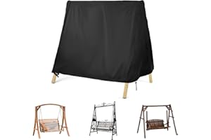 Kasla Outdoor Swing Cover, A Frame Patio Swing Cover, Swing Cover for Outdoor Furniture Porch Cover Glider Hammock Cover Waterproof - 72" Lx55 Wx67 H