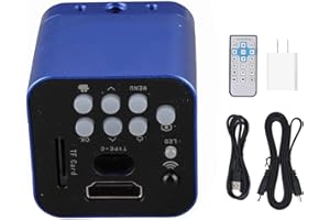 BONKZEBU Industrial Microscope Camera, 24MP HD USB Digital Camera with 1080P Video Recording for Microscope Telescope, Comput