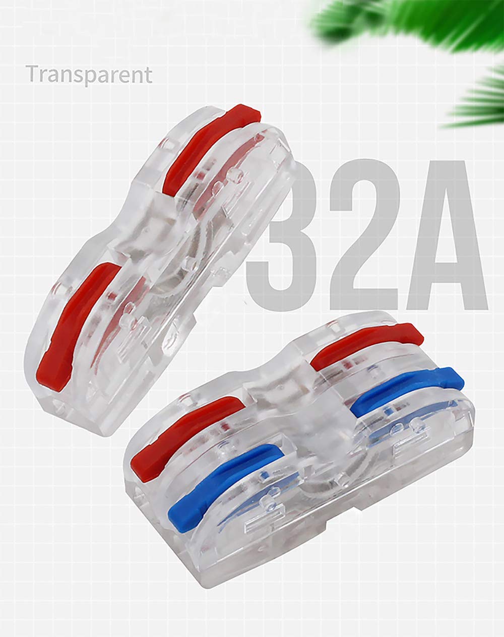 CTRICALVER 26 pcs SPL-1 Compact Wire Connectors, Conductor Wire Clamp Terminal Block with Levers for Solid Stranded - Image 5