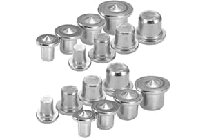 Bestgle 16 Pcs Wood Dowel Tenon Center Point, Dowel and Tenon Centering Transfer Plugs Point Pin Set, Doweling Centers Marker