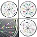 MOMOONNON 170 Counts Colorful Bike Wheel Beads Bicycle Decoration Spoke Beads Biking Accessories for Kids, and Patterns