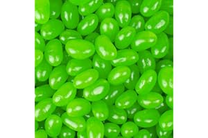 JUST CANDY 12oz Green Candy Jelly Beans Green Apple Sweet Jelly Beans in Bulk (Approximately 270 Pieces) For Candy Buffets, Party Favors, Baby Shower, Wedding Favors, Birthdays